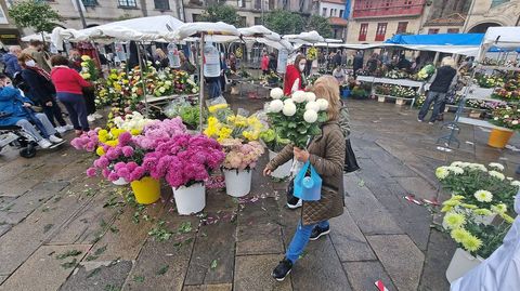 Mercado de las flores de difuntos en la Ferrera