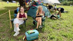 Festivaleros que acampan en el SonR�as Baixas de Bueu