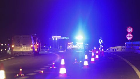 Lugar del accidente donde falleci� este jueves Estela Dom�nguez