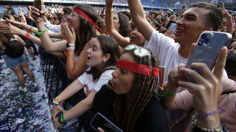 Morria Fest, ambiente en el estadio de Riazor