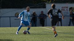 En una imagen de archivo, el ribeirense Aguado durante un partido de la recta final de la temporada.
