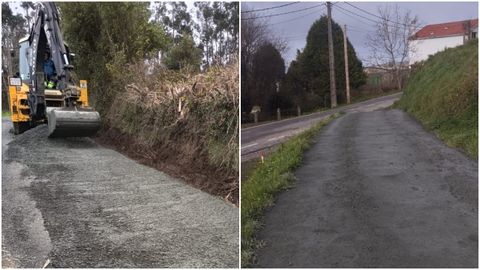 Im�genes de algunos de los trabajos que se est�n llevando a cabo en v�as de Fene.