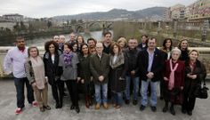 Los miembros de la lista, acompa�ados del Besteiro y de la secretaria de Organizaci�n del PSdeG, se fotografiaron juntos ayer. 