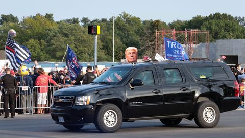 El veh�culo en el que Trump dio su pol�mico paseo