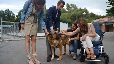 Visita de miembros del equipo de gobierno al Albergue de Animales