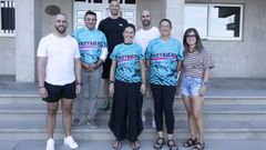 Presentaci�n el pasado lunes del CD TrotaLaxe de �running� en el Concello de Laxe.