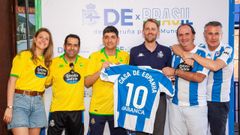 Imagen del evento promovido en la Casa de Espa�a en R�o de Janeiro para seguir el partido del pasado mes de marzo entre el Racing de Ferrol y el Deportivo