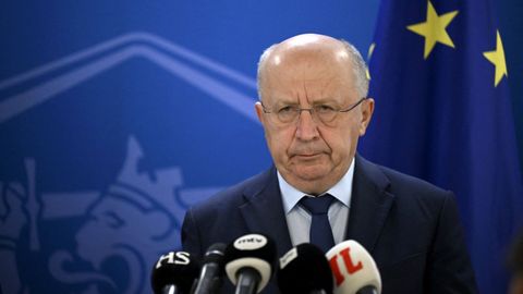 El comisario europeo de Defensa, Andrius Kubilius