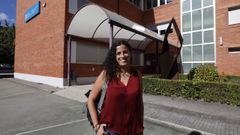 Noa Presas, en el IES As Lagoas, donde trabajar� este curso como profesora de gallego.
