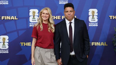 Ronaldo Nazario y su mujer, Celina Locks