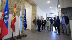 Visita del presidente de la Diputaci�n de Lugo a la reforma integral del edificio