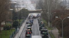 La tractorada de Ourense cumple tres semanas de protesta contra Mercosur