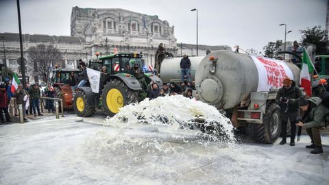 Imagen de las protestas de la semana pasada en Mil�n