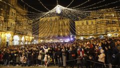 As� fue el encendido de las luces de Navidad en Ourense