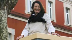 Matile Garc�a, directora de la Universidad S�nior, en una foto tomada en el campus de Ferrol