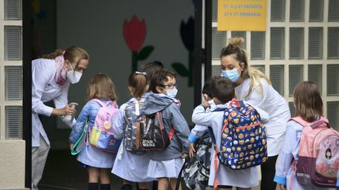 Regreso a las aulas en el colegio lucense San Jos