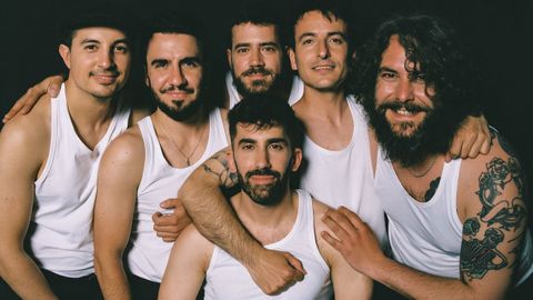 Joselito Maravillas, Nacho Mur, Jorge Juan Mariscal, David Ruiz, Caleb Melguizo y Alvar de Pablo, de La M.O.D.A.