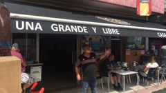 Imagen de archivo del pol�mico local de Cham�n, en Arteixo.