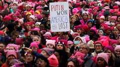 Cientos de miles de mujeres en todo el mundo, contra Trump