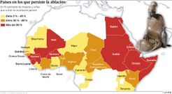 Pa�ses en los que persiste la ablaci�n