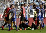 Los blanquiazules se lamentan de una oportunidad fallada ante el Almera. 