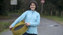 Maricarmen Ramos, la nueva presidenta de la agrupaci�n de mariscadoras de Cedeira, ayer en Vilarrube