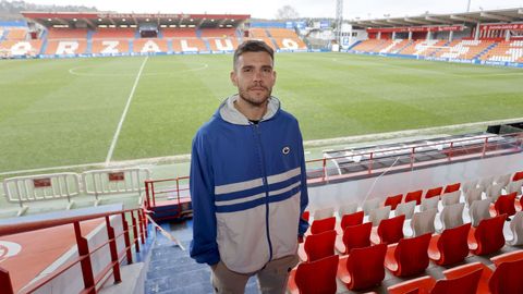 &Aacute;lex Gallar posa para La Voz en el &Aacute;ngel Carro al t&eacute;rmino del entrenamiento de este lunes.