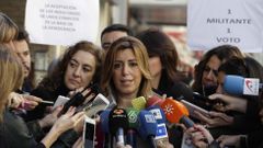 Susana D�az, a la entrada del Comit� Federal del PSOE