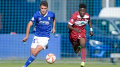 �lex Cardero, durante un partido con el Vetusta