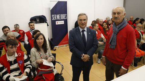 El presidente de la Diputacin, Luis Menor, y el de la asamblea provincial, Felipe Ferreiro, agradecieron la implicacin del voluntariado
