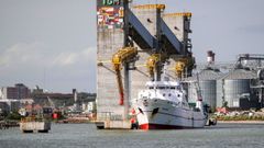 El Argos Pereira, en el puerto de Montevideo
