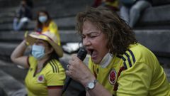 Concentración de colombianos en A Coruña