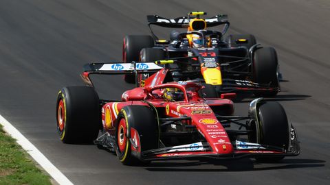 Clasificaci�n del GP de Italia F1 2024 en Monza.Carlos Sainz durante la clasificaci�n del GP de Italia F1 2024 en Monza