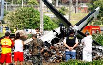 Accidente de un aparato ultraligero en una imagen de archivo.