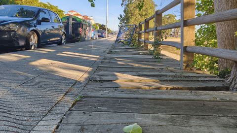La estructura de madera muestra un elevado grado de deterioro