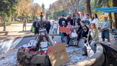 As� est�n los acampados por la vivienda en la Alameda de Vigo