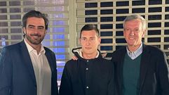 Diego Calvo, Luis Insua y Alfonso Rueda