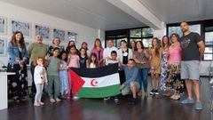 Despedida de los menores acogidos en Ares, Mugardos, San Sadurni�o, Mi�o y Fene, en este �ltimo concello con sus familias y responsables municipales