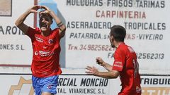 Ra�l celebra su gol en Viveiro