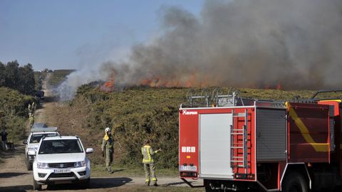 Imagen de archivo de los incendios que asolaron Ponzos en el a�o 2017