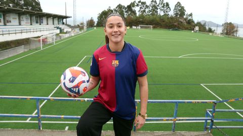 La futbolista sonense disfruta de unos d�as en casa antes de regresar a Barcelona.