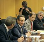 Francisco Mar�n en la clausura ayer el proyecto Carisma. 