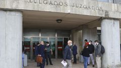 En una imagen de archivo, la sede principal de los juzgados de Santiago, en Fonti�as