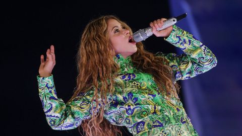 Shakira, durante su concierto en la playa de Copacabana en R�o de Janeiro, Brasil