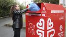 Uno de los nuevos contenedores de la red de Critas y Koopera est ubicado en el campus de Ferrol (en la imagen)