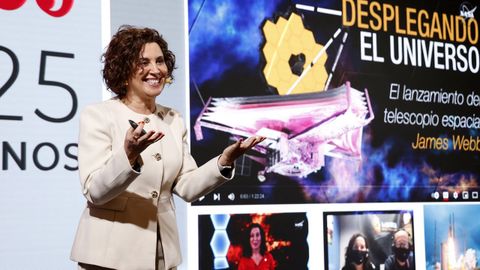 Begoa Vila, durante el acto de celebracin de los 25 aos de lavoz.es en Vigo