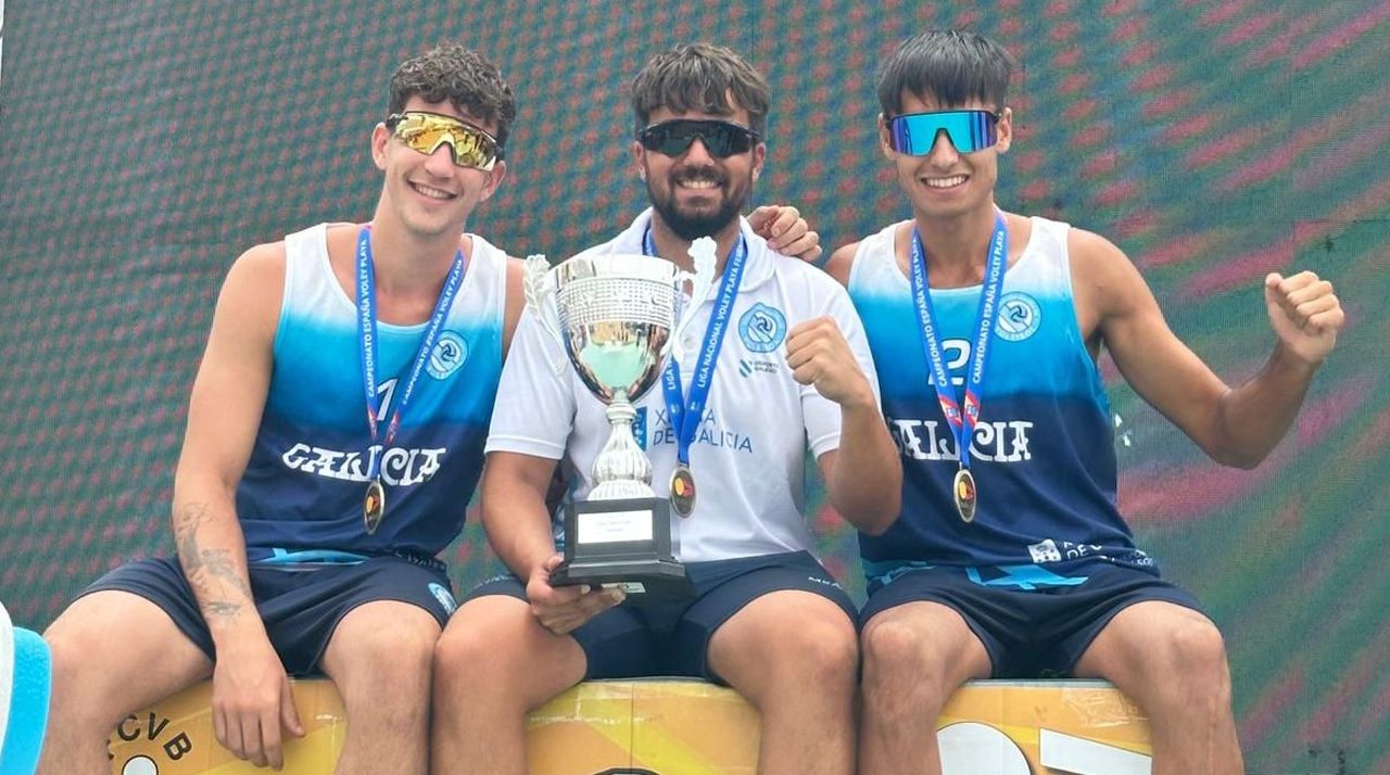 Una terna forjada en Ourense lideró a Galicia hacia el título nacional sub-21de vóley playa – La Voz de Galicia