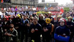 Marcha por la dignidad en Santiago