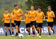 Entrenamiento del equipo juvenil de Divisi�n de Honor, que dirige Jos� Ram�n. 