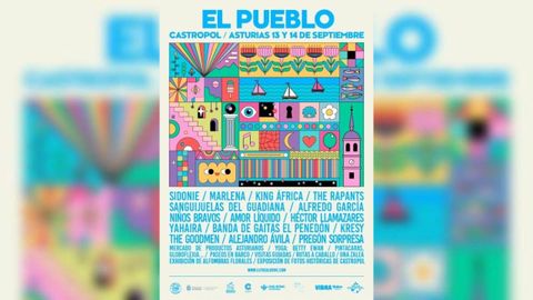 Cartel de la primera edici�n de��El Pueblo�